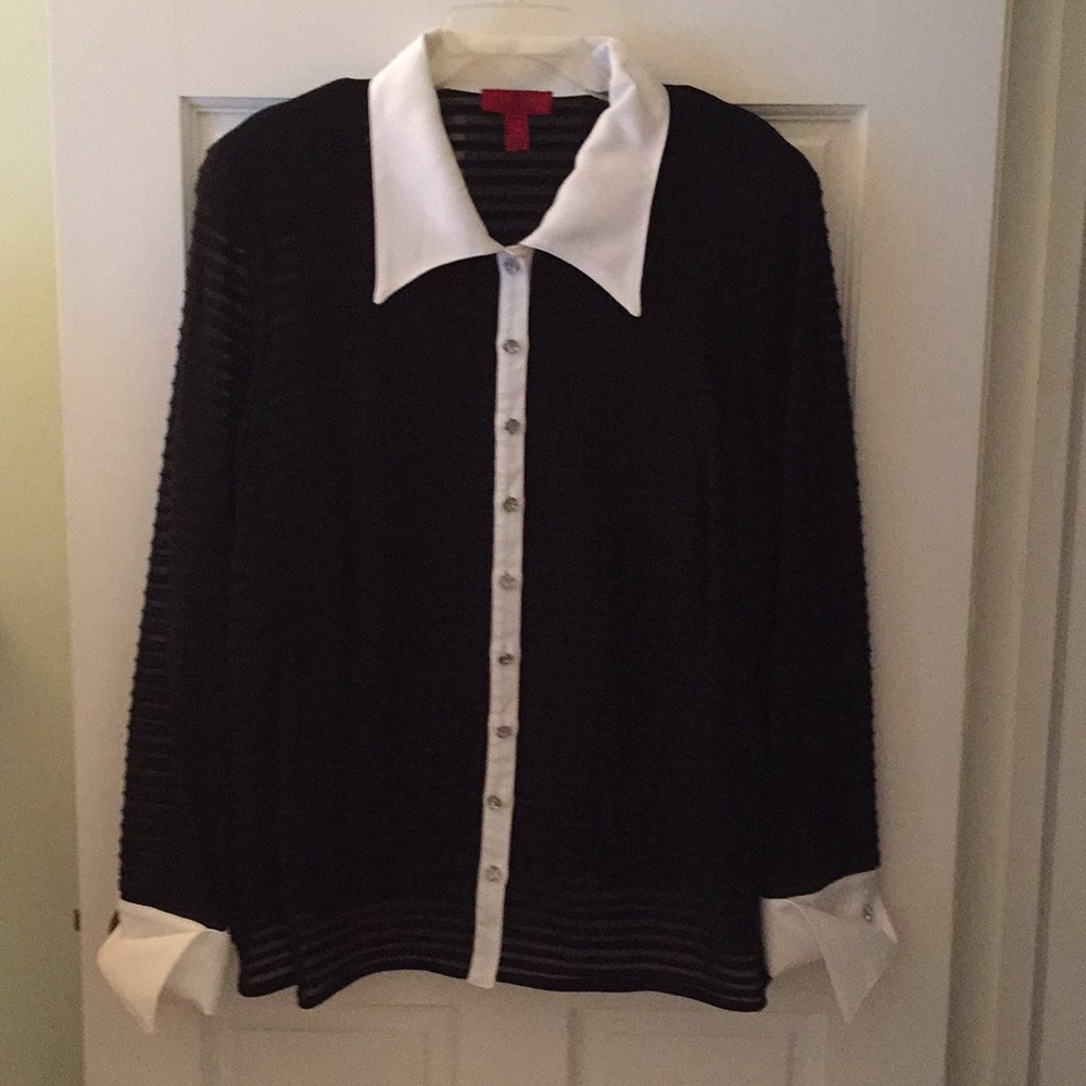 JS collections dressy blouse, like new
